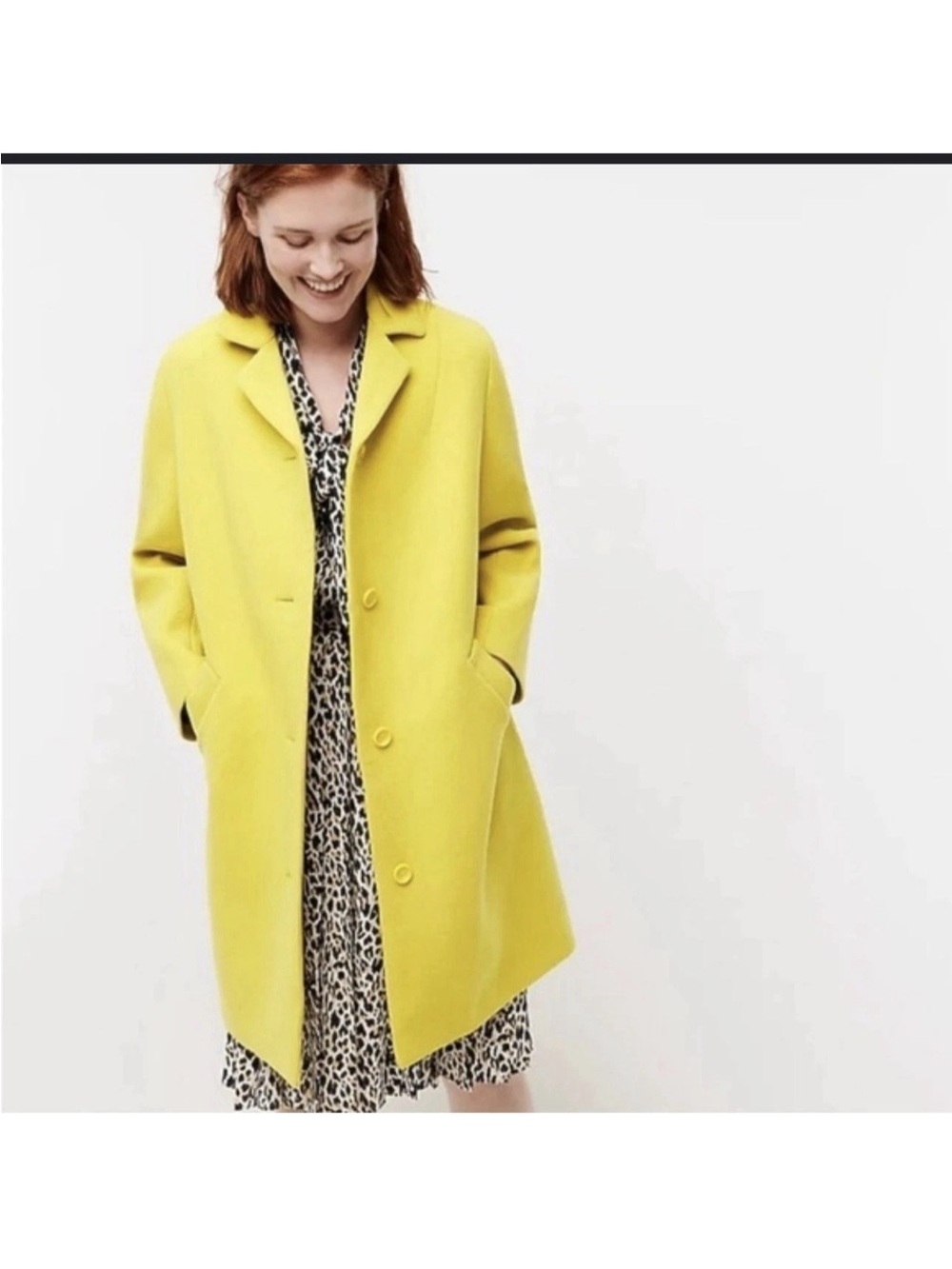 J Crew Wool Trench Size Small
